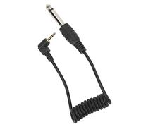 Keenso Cable Mono Universal Macho a Macho para Cámara, Cable de Sincronización de 2,5 Mm a de 6,35 Mm para Flash de Cámara, Conectores Chapados en Oro, Diseño Plug and Play, Ideal para Teléfono,