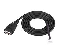 Keenso Cable USB de Interfaz de Radio de Coche, Cable Adaptador de Puerto Hembra USB Herramientas de extracción para Peugeot 307 308 407 Citroen C2 C3 C4 RD9 RD43 RD45