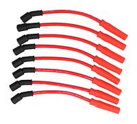 Keenso Cables de Bujía, 8 Piezas de Resistencia Ultrabaja de 0,4 Pulgadas con Botas de Silicona de Supresión RFI, para Motores Silverado Tahoe Sierra Yukon Suburban