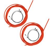 Keenso Cables de Cambio de Bicicleta, Juego de Carcasa de Cable de Cambio de Freno de Bicicleta Kits de Tubo de línea de Freno de Bicicleta Accesorios de Ciclismo(Naranja)