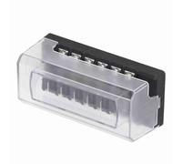 Keenso Caja de Fusibles de 6 Vías, Panel de Fusibles de Cuchilla ABS 12V