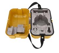 Keenso Caja de Instrumentos de Nivelación para Equipos Topográficos, Caja de Almacenamiento Amarilla Duradera con Cerradura única para Profesionales, Material PP Portátil, 1 Unidad