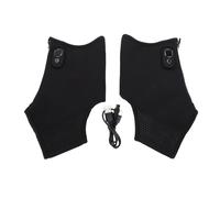 Keenso Calcetines Calefactables Eléctricos, Calcetines Calefactores Eléctricos, Calentador de Pies Calefactable Recargable con Temperatura Ajustable de 5 Velocidades para Acampar,