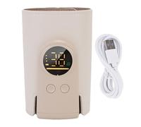 Keenso Calentamiento de Alimentos Infantiles, Calentador de Botellas Portátiles con Regulador Interno, para Viajar, 48 Horas Mantenerse Caliente, Batería de 5000 MAh