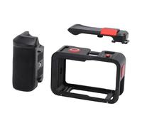 Keenso Camera Street Grip Kit, de Aleación de Aluminio con Agarre Suave, Compatible con Cámaras Action 4, 3, 5 Pro, Ideal para Vloggers y Uso en Exteriores