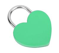 Keenso Candado de Corazón, Candado Colorido de Metal con Llave para Diario y Joyero, Diseño único en Forma de Corazón para Viajes y Uso Doméstico (GREEN)