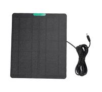 Keenso Cargador de Panel Solar de 10 W, Compatible con Anillos, Rendimiento Robusto, Carga de Alta Eficiencia, Sostenibilidad en su Mejor Diseño Fácil de Usar, Panel Solar ETFE, Impermeable e (BLACK)