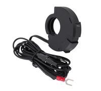 Keenso Cargador de Teléfono para Motocicleta, 30 W Tipo C PD y 18 W USB A de Doble Puerto de Carga Rápida con Voltímetro e Interruptor de Encendido y Apagado, para Manillar de 7,8