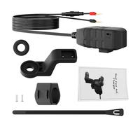 Keenso Cargador USB para Motocicleta de 36 W USB C PD 18 W A QC3.0, Carga Rápida de Doble Puerto con Interruptor de Voltímetro LED, Accesorios Impermeables para Motocicletas para