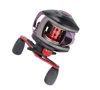 Keenso Carrete de Pesca Baitcaster, Aleación de Aluminio, Relación de Engranaje 8,1:1, Arrastre Suave de 8KG, para Pescadores de Agua Dulce y Salada