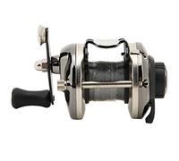 Keenso Carrete de pesca en hielo, carrete portátil de pesca de invierno en hielo, carrete lateral con relación de engranaje de aparejos de línea, carrete de pesca Crapie (negro) carretes de pesca y