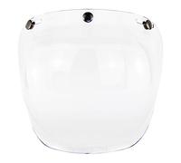 Keenso Casco Bubble Shield, Cara Abierta Casco Visera Casco de Motocicleta Bubble Visor Bubble Shield Accesorios para Cascos de Motocicleta (Transparente)