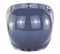 Keenso Casco Bubble Shield, Cara Abierta Casco Visera Casco de Motocicleta Bubble Visor Bubble Shield Accesorios para Cascos de Motocicleta (Marrón)