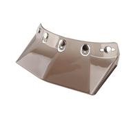 Keenso Casco Motocicleta Visor, Universal 5-Snap Visera Abatible (GREY) | Protector de Viento de Policarbonato, Accesorio para Casco Retro Abierto, Protección Solar y de Lluvia para Hombres y