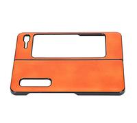 Keenso Case de Cuero de Teléfono Móvil de para Z Fold 1 W20 Excelente Cubierta Protectora contra la Caída de la Mano para Z Fold 1 / W20 (Orange)