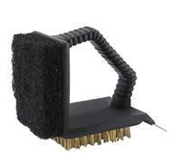 Keenso Cepillo Limpiador de Barbacoa Multifuncional ABS + Herramienta de Limpieza de Horno de Barbacoa de Acero Inoxidable para Camping Picnic