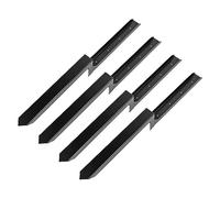 Keenso Cerreza de Acero Post Stakes Reparación de Reparación Espiga de Tierra de Servicio Pesado para una Valla de Madera Rota Inclinada, Fácil Instalación para Soporte Estable, 4 Paquetes para el