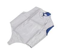 Keenso Chaleco Metálico con Cuello Ajustable para Esgrima, Traje de Esgrima Eléctrico para Entrenamiento de Competición con Cierre de Dobladillo y Puño Limpio, Material de Alambre de Metal Duradero