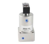 Keenso Cilindro Neumático Rotativo, Herramienta Compacta y Duradera con Abrazadera Oscilante de Aire para Prensado en ángulo de 90 Grados con Diámetro de 25mm (ACK25-90L)