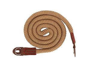 Keenso Cinturón de Cámara de Cordón Redondo Simple, Correa de Cámara de Algodón Clásica, Correa de Cuello de de Montaje Universal para Cámaras sin Espejo, Vintage de 100 Cm para DSLR (Brown)