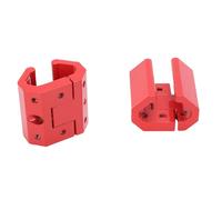 Keenso Clip de Esquina de Riel de Caja de Herramientas, Adaptador de Soporte de Riel de Acero Inoxidable de Aleación de Aluminio Mecanizado CNC con Punto de Montaje Universal, para
