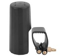 Keenso Clip ligero de boquilla de Saxofón Alto, Cuero de la PU Gorra Ligadura Alto para Boquilla Juego de Instrumentos