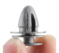 Keenso Clips de Molduras de Paneles de Puerta de para CR -V del Sol -50pcs Autoridades de Parachoques Grises para Reparaciones de Autos de Bricolaje (Diez Paquetes