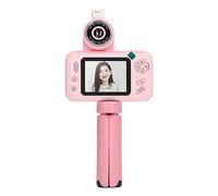 Keenso Cmara infantil de 40 MP, vdeo 1080p, lente plegable de 180 grados, juguete con funcin de reproduccin, batera de 800 mAh (rosa