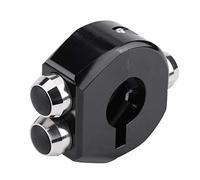 Keenso CNC - Interruptor de manillar para motocicleta (aluminio de 7/8 pulgadas, botón de reinicio para encender faros y apagar el botón de inicio)