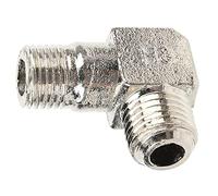 Keenso Codo de Conexión de Bomba de Aire, Aleación de Zinc en ángulo Recto, Accesorios de Junta de Tubería de 1/4 X 14 para Compresores de Aire