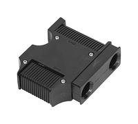 Keenso Colgador de Cables para Guardabarros Marinos, Regulador Ajustador de Guardabarros de Barco ABS Negro para Soporte de Bola Anticolisión Seguro, Fácil Instalación