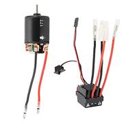 Keenso Combo de Motor de Motor Cepillado de Alto Rendimiento, Construcción Duradera Impermeable, Control Preciso del Acelerador, Compatibilidad Universal con, Axial SCX10 ESC para un Automóvil