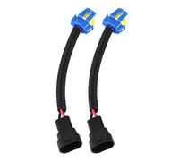 Keenso - Conector de cerámica 9006, 2 piezas HB4 cable adaptador de cerámica DC12V extensión enchufe de haz de cableado para uso de reemplazo de faro o haz de carretera