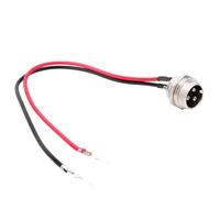 Keenso - Conector de Puerto de 3 Pines de 2 Cables, Conector de Puerto de Scooter eléctrico de 6 Piezas para Cargador de batería de Enchufe de Scooter eléctrico