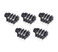 Keenso Conector Jack Estreo de 6, 35 Mm para Guitarra, Salida de Audio Mejorada Duradera y Confiable, Compatible con Varias Guitarras Elctricas (Adelante