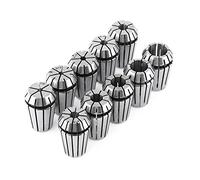 Keenso Conjunto de Acero ER20 Spring de 10 ST2 de 10 y Altamente Preciso para Herramientas de Baldosas Molent CNC, Buenos Scollets Elásticos