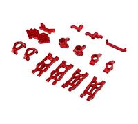 Keenso Conjunto de Dirección RC Conjunto de Grupo de Dirección de Aleación de Aluminio para Coche HBX 1 18 RC Mejora la Respuesta de la Incluye Piezas de Brazo Oscilante para HBX18859 18858 18857