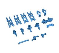 Keenso Conjunto de Dirección RC Conjunto de Grupo de Dirección de Aleación de Aluminio para Coche HBX 1 18 RC Mejora la Respuesta de la Incluye Piezas de Brazo Oscilante para HBX18859 18858 18857