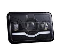 Keenso Conjunto de Faros Delanteros, Faros LED de 4x6 Pulgadas, 45 W, 9-32 V, IP68, Impermeable, LED Blanco, DRL, Lámpara de Señal de Giro de Haz Alto y bajo para Vehículos