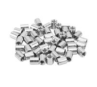 Keenso Conjunto de Tuercas de Acoplamiento Redondos de 50 Piezas - Kit de Seguimiento Duradero para la Tubería, M5 X 0.8 8 L10 Mm Circuito para la Reparación de la Tubería