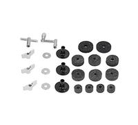 Keenso Conjuntos de Fieltros de Platillo, Accesorios de Fieltro para Kit de Batería de Plástico y Metal, 23 Piezas con Tuercas de Manga de Tamaño Estándar, Ayuda a Reducir el Ruido de Contacto
