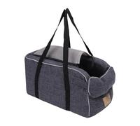 Keenso Consola Central Asiento de Auto para Perros con Accesorio de Correa Diseño de Asa Portátil para Perros Pequeños Viajes Camping Ajuste Universal Consola de Auto Cama para Tela de Lino