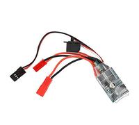 Keenso Controlador de Velocidad de Cepillo de Coche RC, 30A 4-8V Motor de Cepillo de Barco de Coche RC Controlador de Velocidad RC de Dos vías ESC para 1/16 1/18 1/24 Barco de Coche RC(Without Brake)