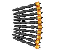 Keenso Controlador Eléctrico Collar Magnético PH2 Cross -Head -bit, Cabello Doble Tratado con Calor para una Fuerte Resistencia, 10 Pcs Herramientas Manuales de Vástagos Hexagonales para Taladros