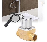 Keenso Conveniente Válvula Solenoide de 6 V para Urinarios de Baño, Fabricación Profesional, Alta Confiabilidad para Todos los Usuarios (B Válvula Recta de Cobre para urinario (entra y)