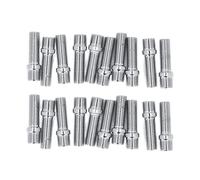 Keenso Conversión de Perno de Rueda, Longitud del Vástago de 32 Mm, Longitud Total de 50 Mm, Acero Tratado Térmicamente con Revestimiento de Zinc Negro, con Extrema Resistencia Al óxido y