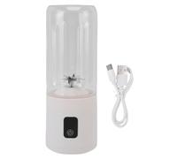 Keenso Copa de Licuadora Portátil, Licuadora de Exprimidor USB de 500 Ml, 20 Tazas, 1500 MAh, Interfaz Tipo C, Ideal para Uso en el, para Batidos, Jugo (WHITE)