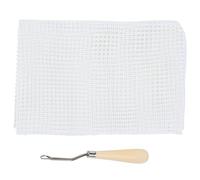 Keenso Crochet El Kit de Herramientas de Alfombra Doméstica Hecho Red Fibra óptica 150x100 Cm para Adultos y (#1)