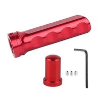 Keenso Cubierta de Freno de Mano, Funda Universal para Manija de Freno de Mano, Cubierta de de Antideslizante de Aluminio con Agarre Cómodo para Accesorios de Automóvil (B (rojo))
