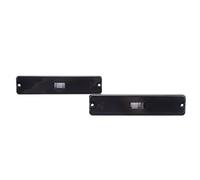 Keenso Cubierta de Luz de Marcador Lateral, Reemplazo para YJ 1987 1995 con Transmisión de Luz Fuerte y Material PP Duradero, OEM 56001424 (BLACK)